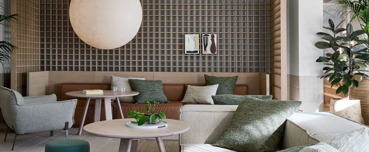 Shared lounge at LIV Aston, Melbourne