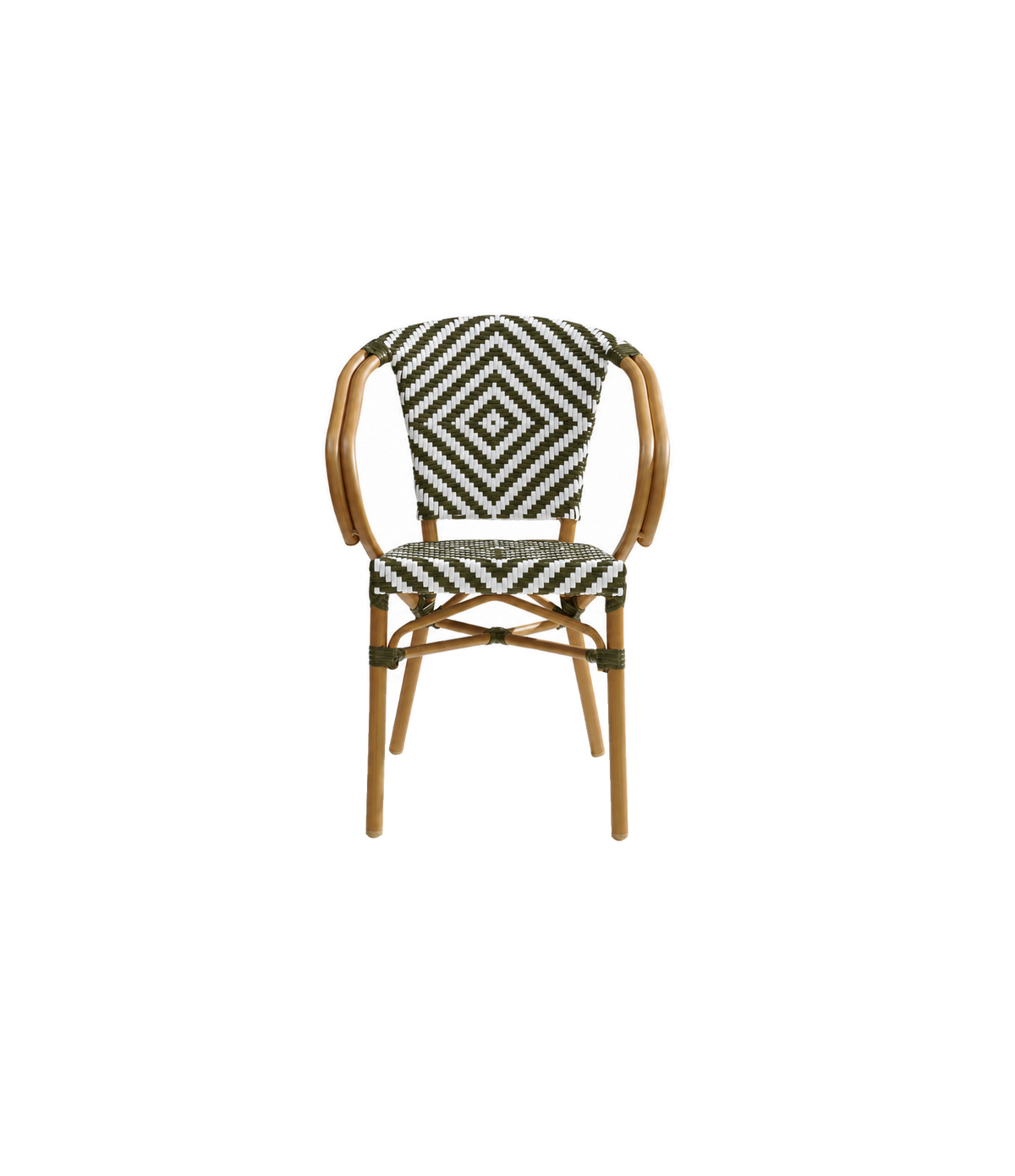 Pentridge Public Outdoor Dining Chair 529 524 — Army / White
