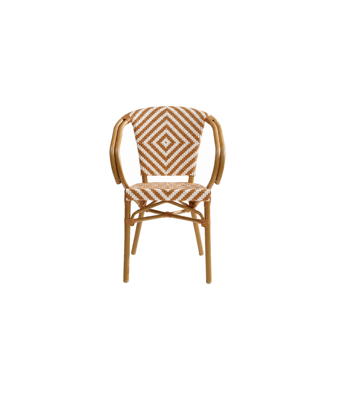 Pentridge Public Outdoor Dining Chair 529 524 — Caramel / White