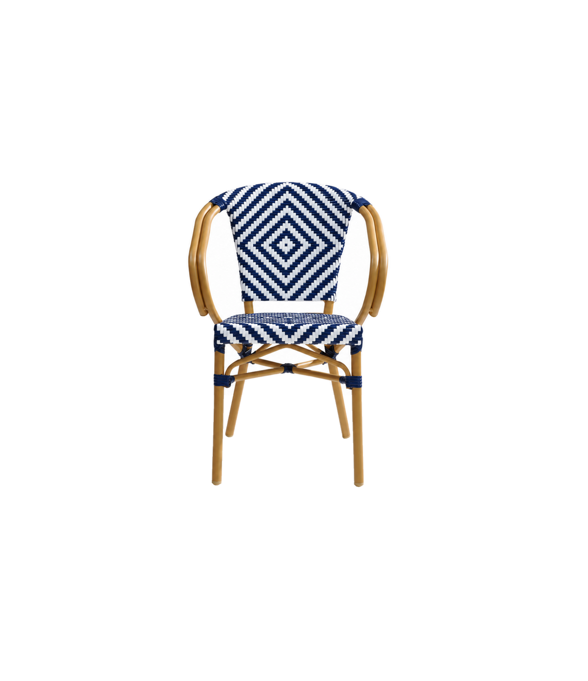 Pentridge Public Outdoor Dining Chair 529 524 — Navy / White