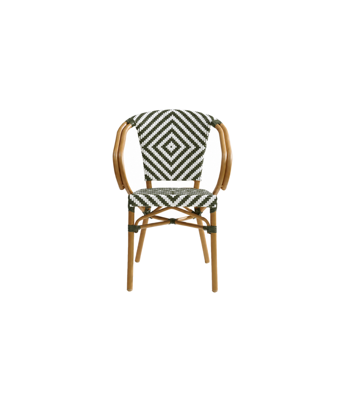 Pentridge Public Outdoor Dining Chair 529 524 — Olive / White